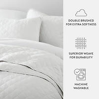 Casual Comfort Diamond Stitch Quilt Set