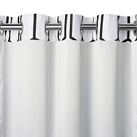Threadmade Kaiden Geometric Grommet Top Blackout Single Curtain Panel