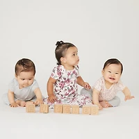 Huggies Baby Girls Crew Neck Short Sleeve 3-pc. Bodysuit