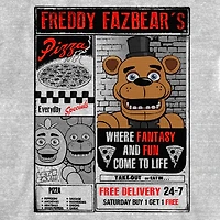 Little & Big Kid Boys Crew Neck Short Sleeve Loose Fit Five Nights at Freddys Graphic T-Shirt