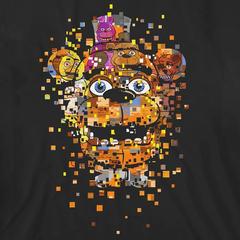Little & Big Kid Boys Crew Neck Short Sleeve Loose Fit Five Nights at Freddys Graphic T-Shirt