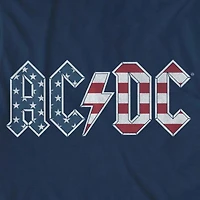 Little & Big Kid Boys Crew Neck Short Sleeve Flag Loose Fit AC/DC Graphic T-Shirt