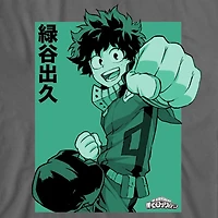 Deku Punch Little & Big Kid Boys Crew Neck Short Sleeve Loose Fit Graphic T-Shirt
