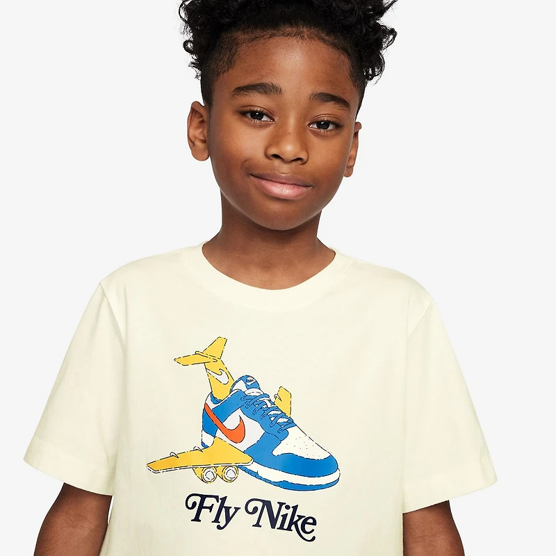 Nike Club Big Kid Unisex Crew Neck Short Sleeve Regular Fit Graphic T-Shirt