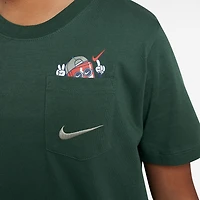Nike Club Big Kid Unisex Crew Neck Short Sleeve Regular Fit Graphic T-Shirt