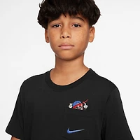 Nike Club Big Kid Unisex Crew Neck Short Sleeve Regular Fit Graphic T-Shirt