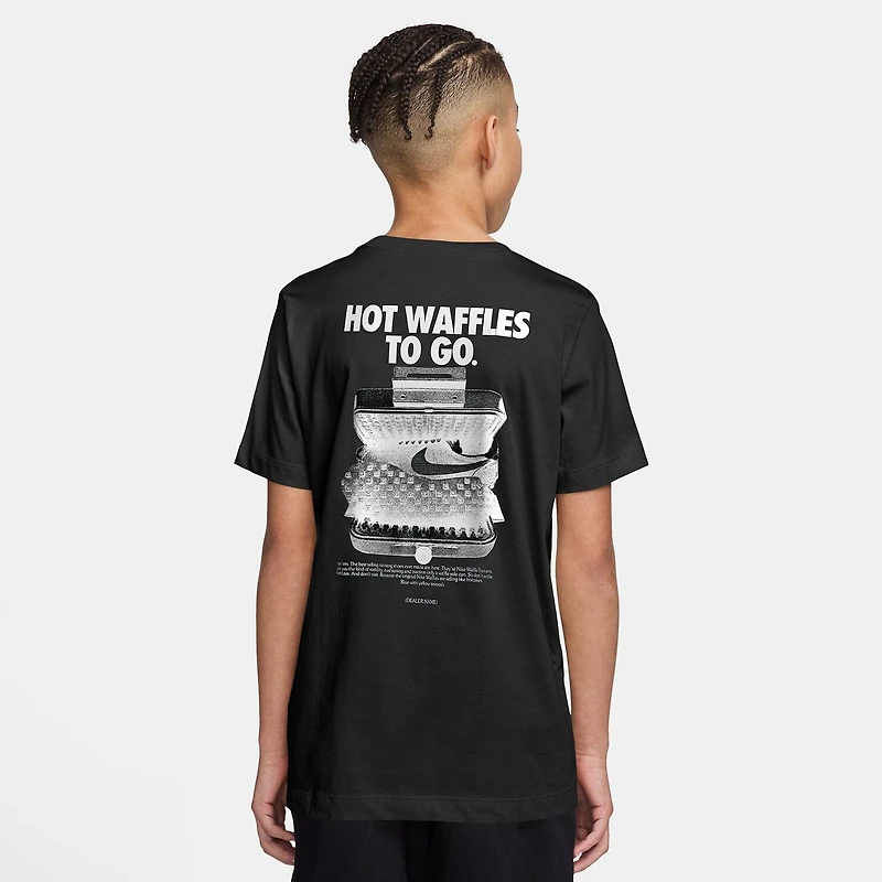 Nike Club Waffle Big Kid Unisex Crew Neck Short Sleeve Regular Fit Graphic T-Shirt