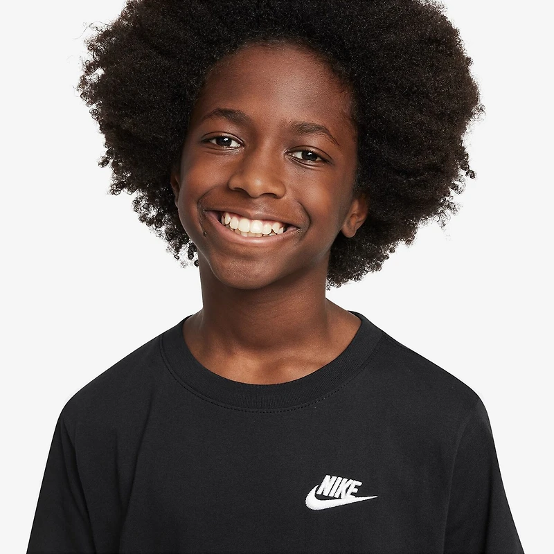 Nike Futura Big Kid Unisex Hooded Short Sleeve Active T-Shirt