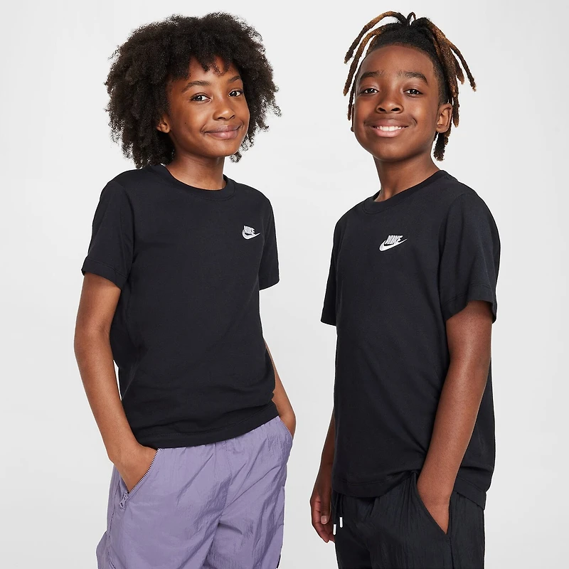 Nike Futura Big Kid Unisex Hooded Short Sleeve Active T-Shirt
