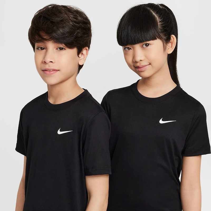 Nike Dri-Fit Swoosh Big Kid Unisex Crew Neck Short Sleeve Regular Fit Graphic T-Shirt