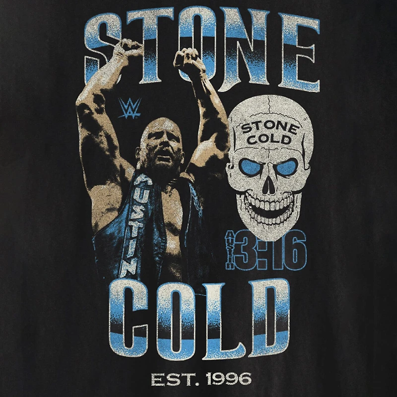 Mens Short Sleeve Stone Cold Graphic T-Shirt
