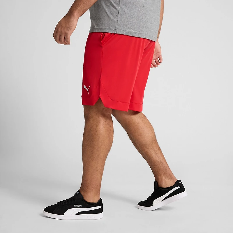 PUMA Mens Big and Tall Mid Rise 10" Basketball Short