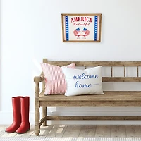 Northlight 15.75in America The Beautiful Wall Sign