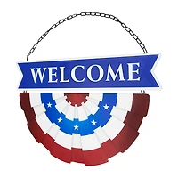 Northlight 19.5in " Welcome" Metal Wall Sign