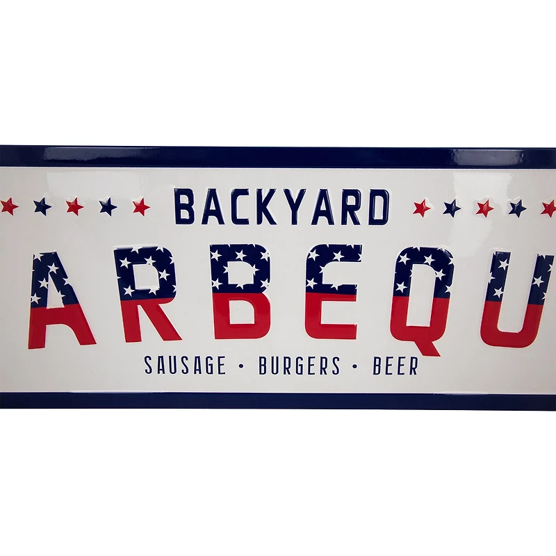 Northlight 23in Backyard Barbeque Wall Sign