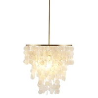 Urban Habitat Isla Layered Capiz Chandelier