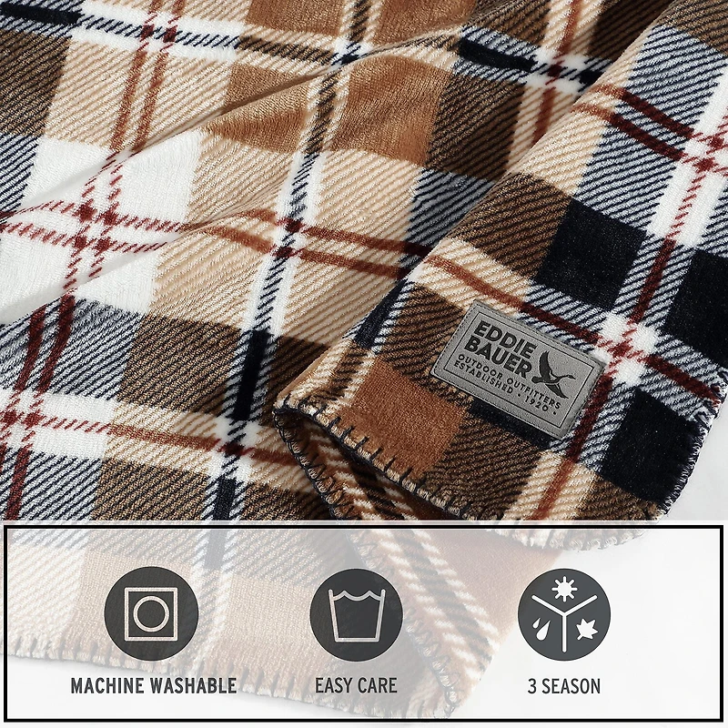 Eddie Bauer Midweight Plaid Blanket