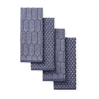 Martha Stewart Honeycomb Chambray 4-pc. Kitchen Towel Set