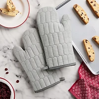 Martha Stewart Honeycomb Quilted 2-pc. Oven Mitt Set