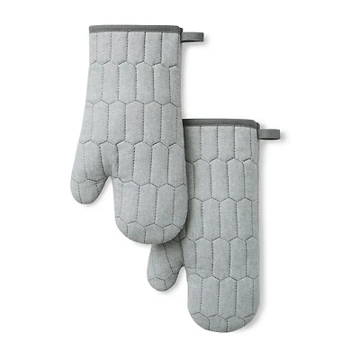 Martha Stewart Honeycomb Quilted 2-pc. Oven Mitt Set