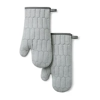 Martha Stewart Honeycomb Quilted 2-pc. Oven Mitt Set