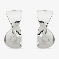 Worthington Womens 27.9mm Hoop Earrings