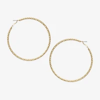 Bold Elements Womens 80mm Hoop Earrings