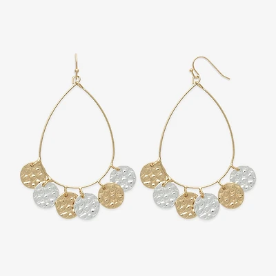 Bold Elements Womens 67.5mm Hoop Earrings