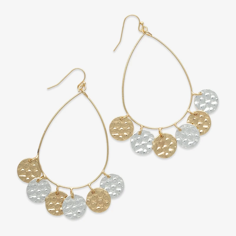 Bold Elements Womens 67.5mm Hoop Earrings