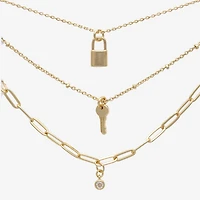 Mixit Womens Glass Hypoallergenic 3-pc. Necklace Set