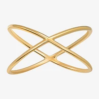 Gold Addiction Womens 10K Gold Crossover Band