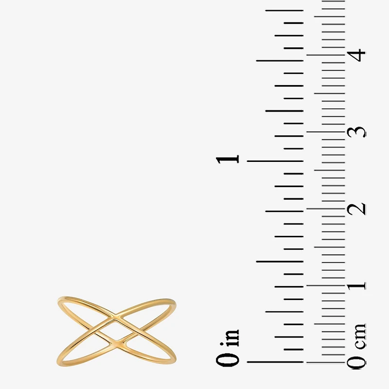 Gold Addiction Womens 10K Gold Crossover Band