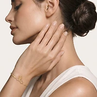 Harry Potter (F / Si2) Womens Diamond Accent Lab Grown White Diamond 14K Gold Over Silver Bolo Bracelet