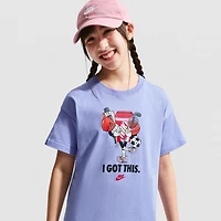 Nike Big Kid Girls Crew Neck Short Sleeve Regular Fit Graphic T-Shirt