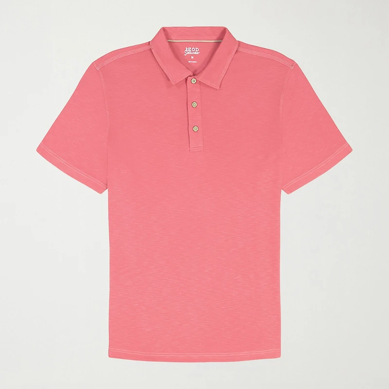 IZOD Dockside Slub Big and Tall Mens Classic Fit Short Sleeve Polo Shirt