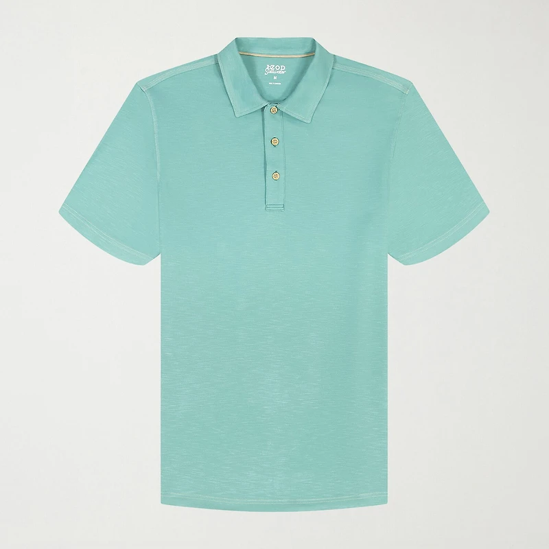 IZOD Dockside Slub Big and Tall Mens Classic Fit Short Sleeve Polo Shirt