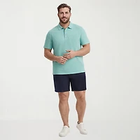 IZOD Dockside Slub Big and Tall Mens Classic Fit Short Sleeve Polo Shirt