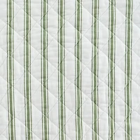 Martha Stewart Core Ticking Stripe Easy Care Quilt Set