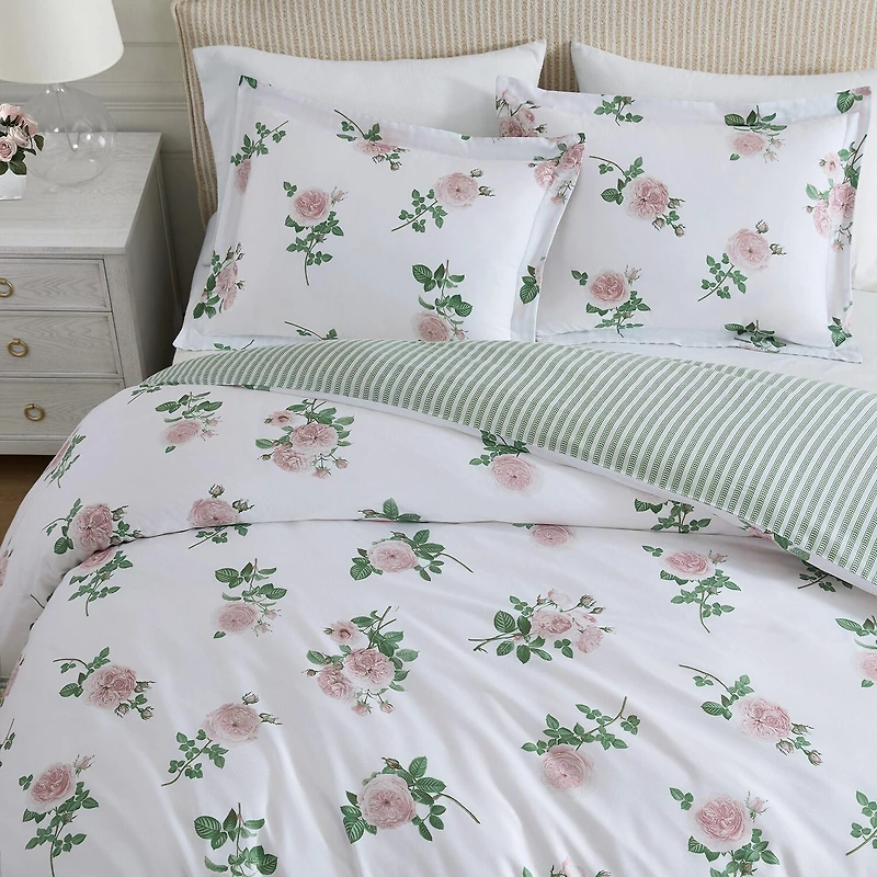 Martha Stewart Tea Rose Easy Care Comforter Set