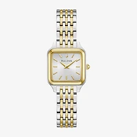 Bulova Womens Two Tone Stainless Steel Bracelet Watch 98l330
