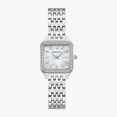 Bulova Womens Silver Tone Stainless Steel Bracelet Watch 96r256