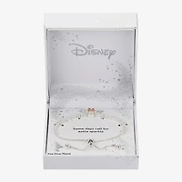 Disney Classics Womens Cubic Zirconia 14k Rose Gold Over Brass Minnie Mouse Bolo Bracelet