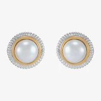 Limited Quantities! Womens White Cultured Freshwater Pearl 14K Gold Over Silver 2-pc. Jewelry Set