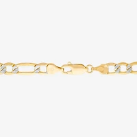 Made in Italy Mens 14K Gold 8 1/2 Inch Semisolid Figaro Chain Bracelet