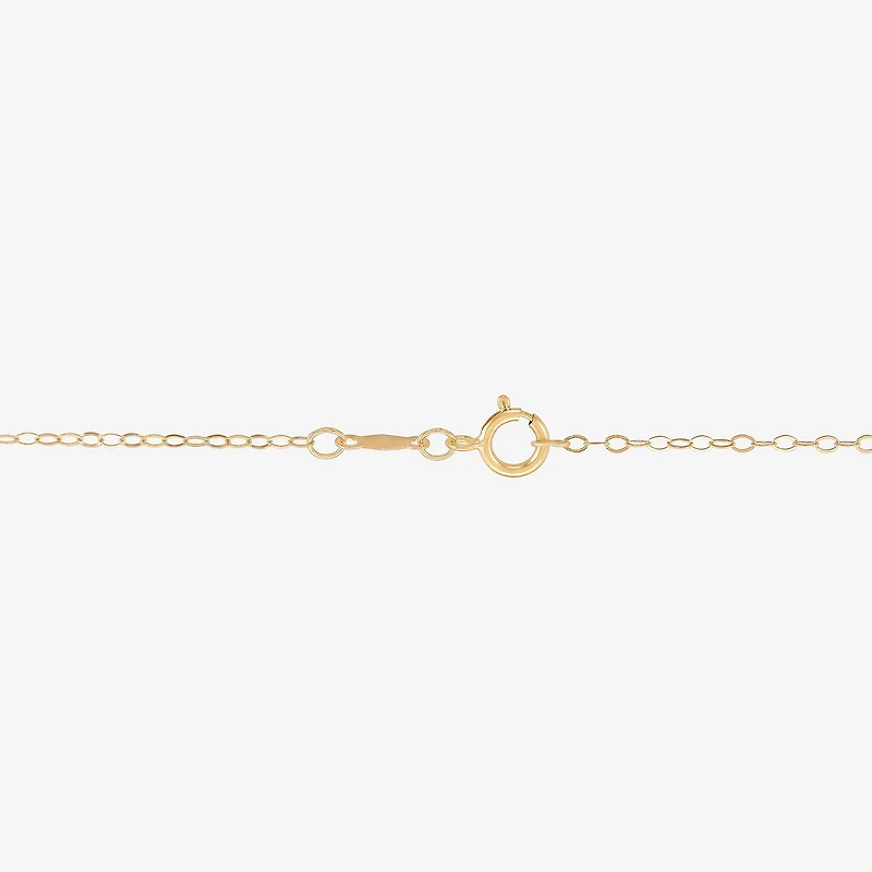 Womens 10K Gold 18 Inch Pendant Necklace