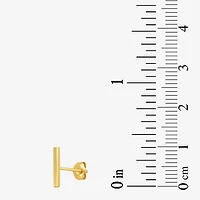 Gold Addiction Womens 10K Gold 9.8mm Bar Single Earring