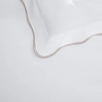 Martha Stewart Simple Scallop Easy Care Duvet Cover Set