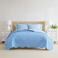Martha Stewart Olivia Gingham Easy Care Quilt Set