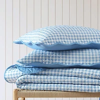 Martha Stewart Olivia Gingham Easy Care Quilt Set