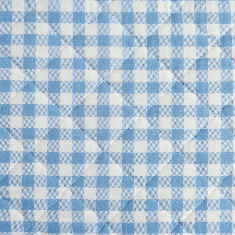 Martha Stewart Olivia Gingham Easy Care Quilt Set
